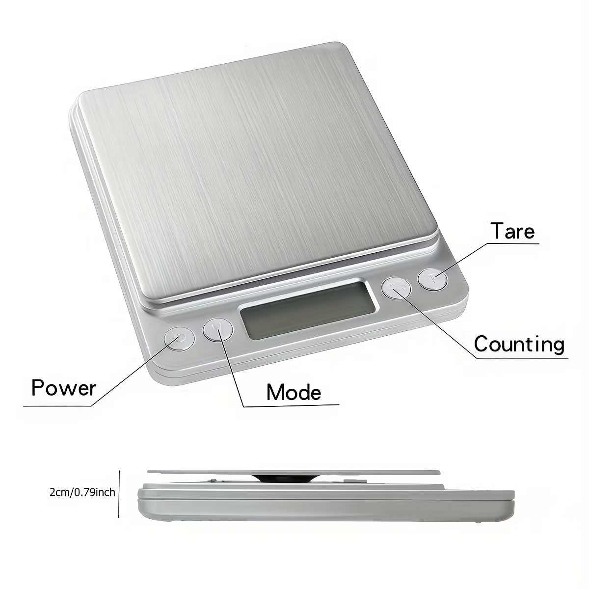 Digital Kitchen Food Scale – Precision Weight in Grams & Ounces